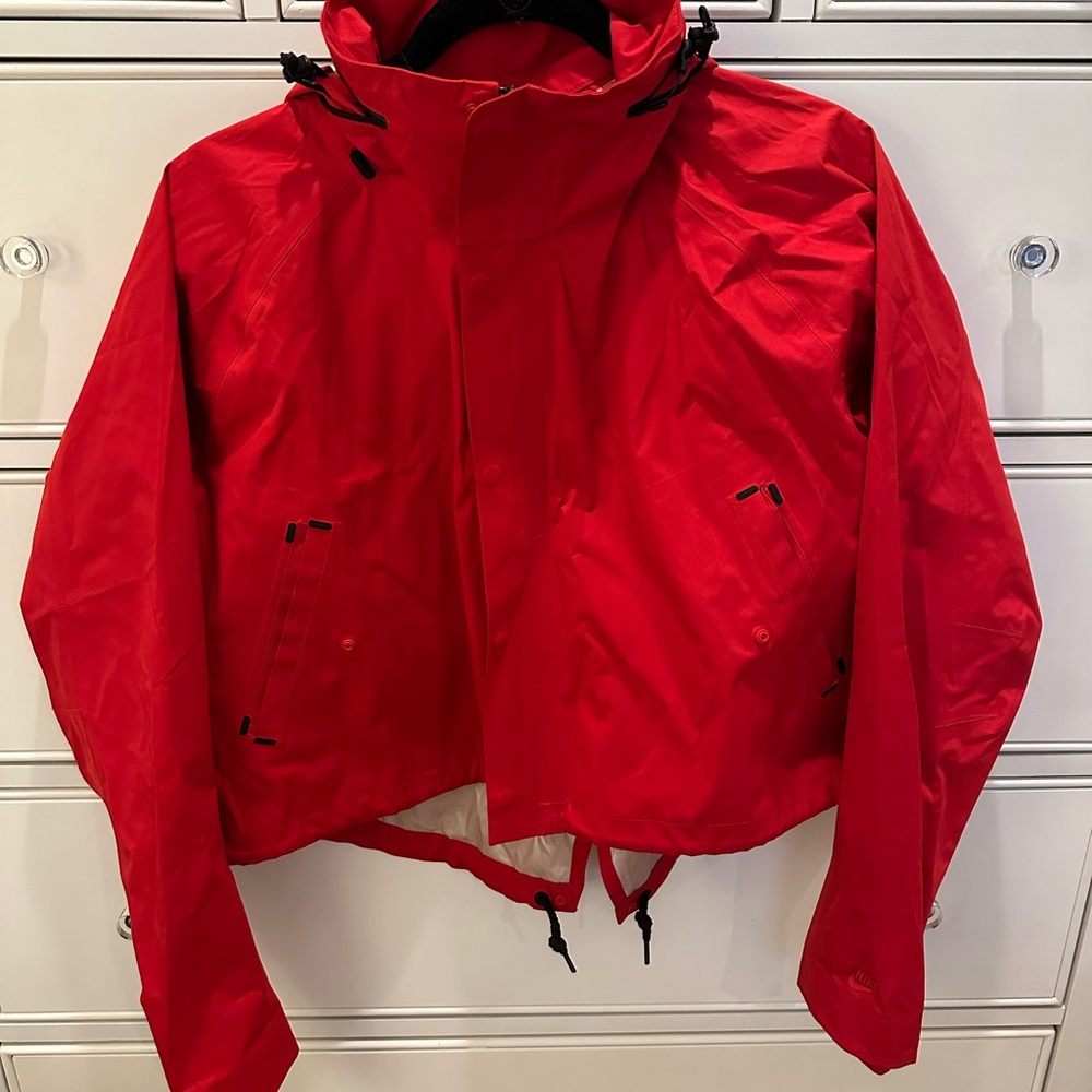 Nike Women’s Cropped Red Storm-FIT Rain Jacket